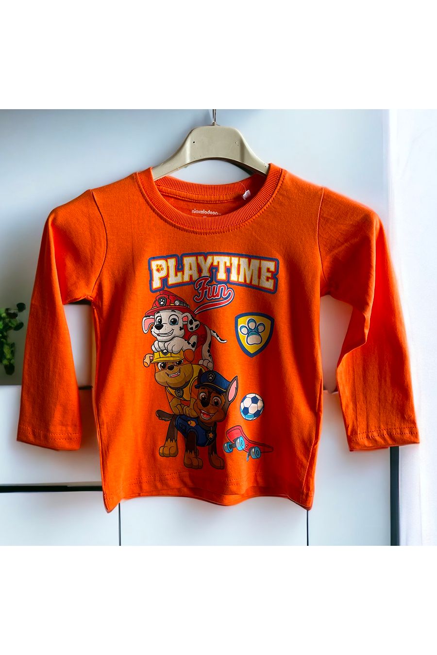 T-shirt PAT PATROL manche long enfant en orange - 1