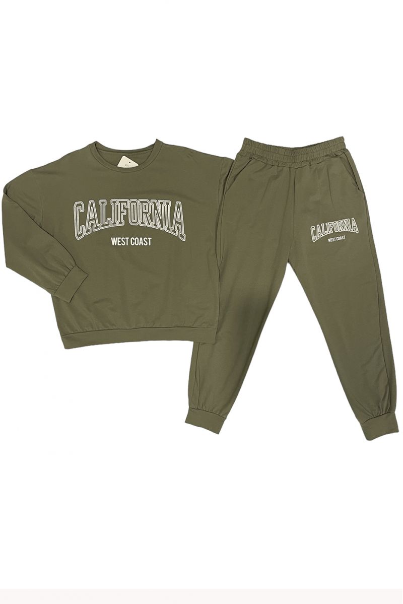 California khaki jogging set - 1