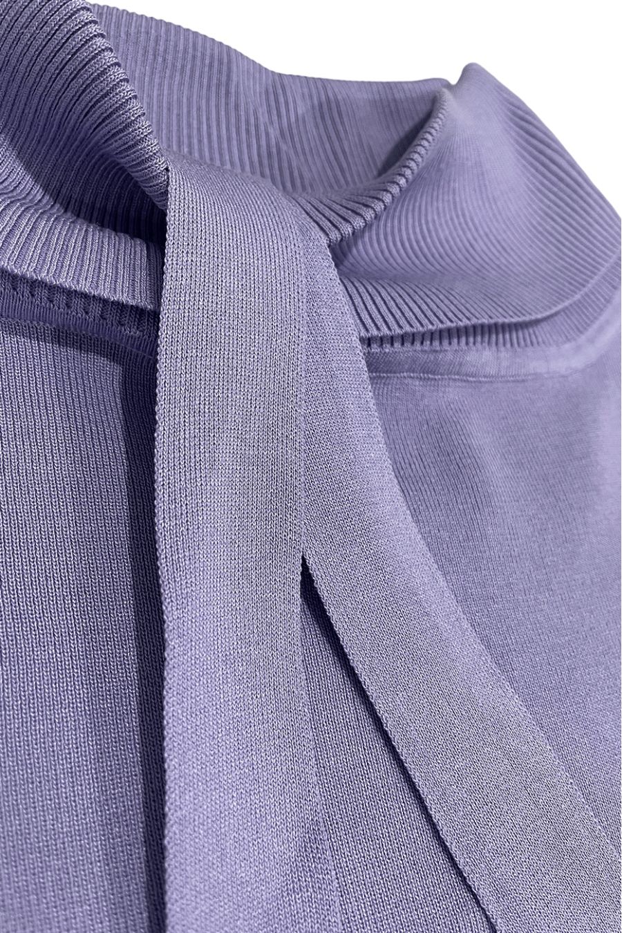 Oversized roll neck jumper and purple palazzo set - 1