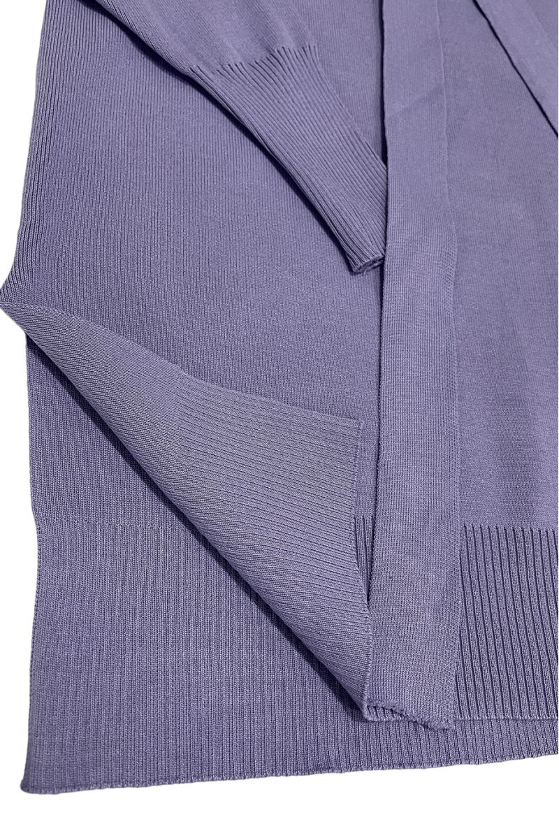 Oversized roll neck jumper and purple palazzo set - 2
