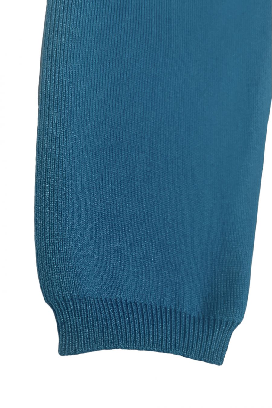 Set van zwarte oversized coltrui en stretch ribgebreide jegging - 4