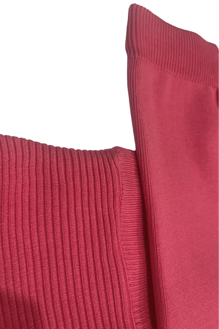 Black oversized turtleneck sweater and stretch rib knit jeggings set - 3