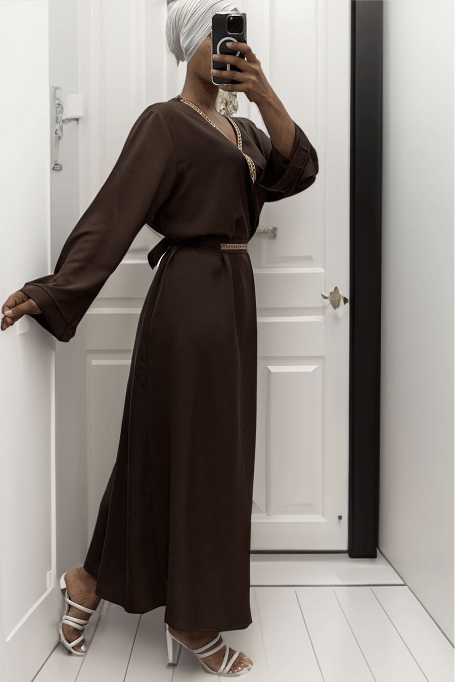Abaya Rania chocolate - 2