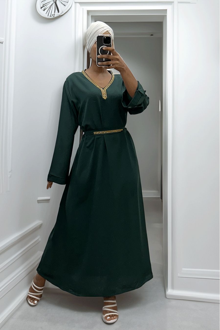 Abaya Rania vert - 4