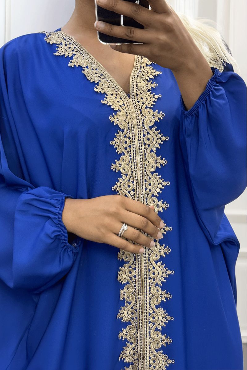 Lange royale oversize abaya met mooi kant - 5