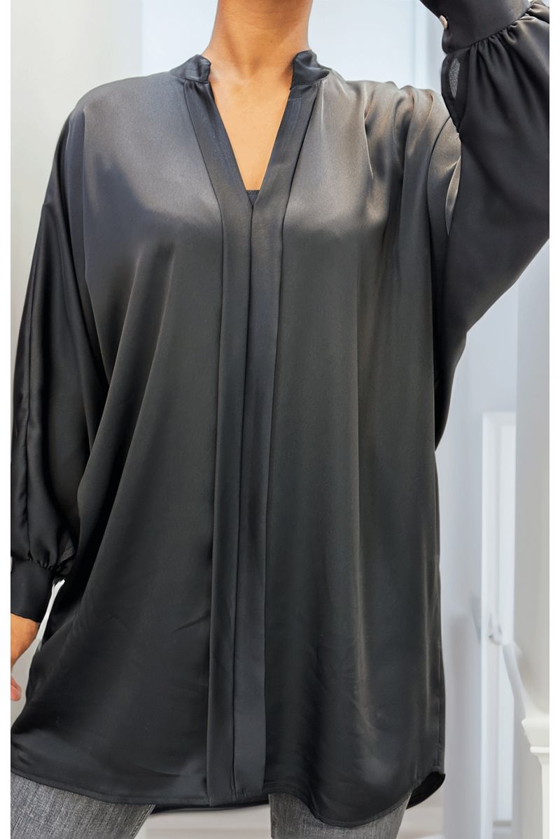 Robe tunique noir - 1