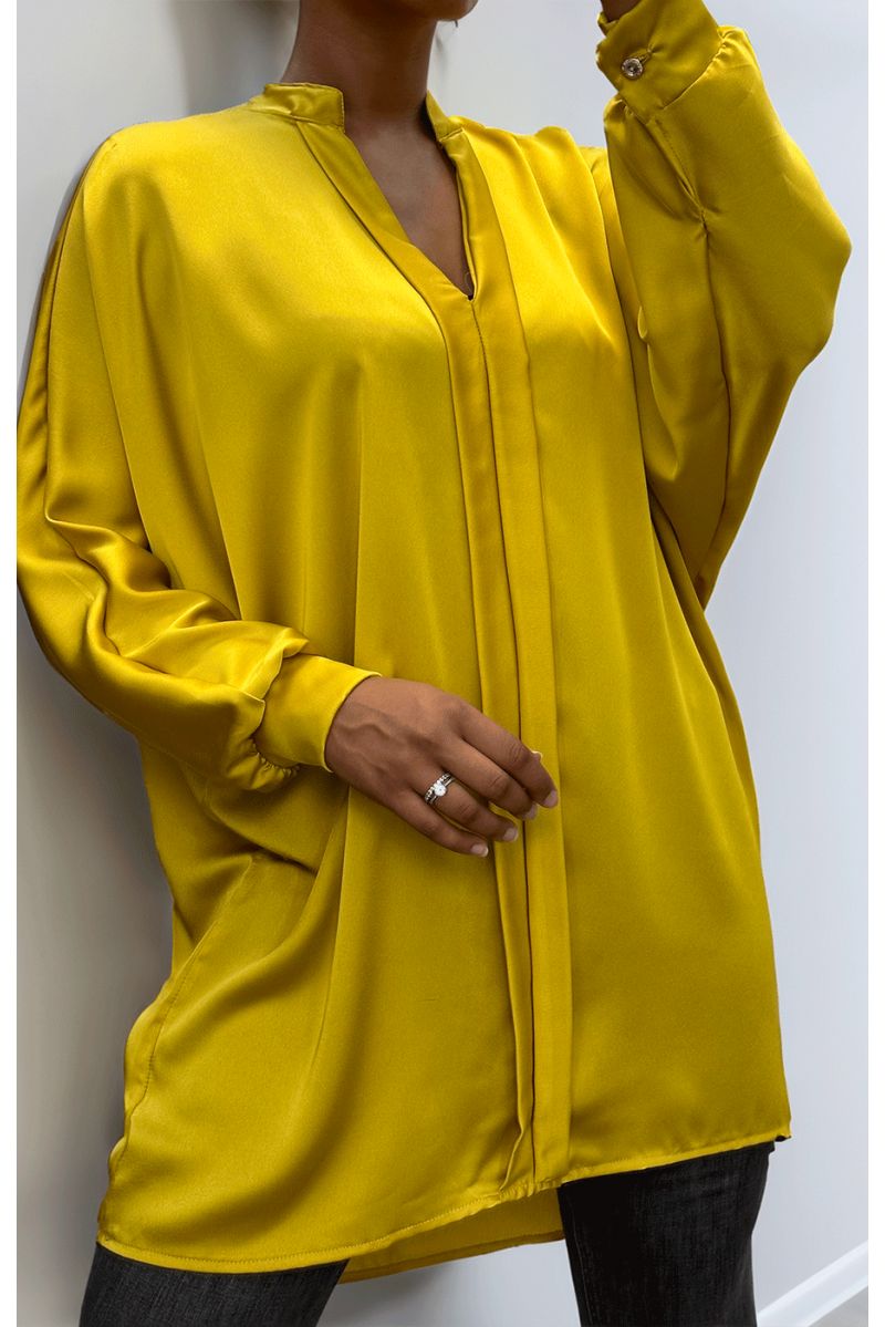 Robe tunique moutarde - 2