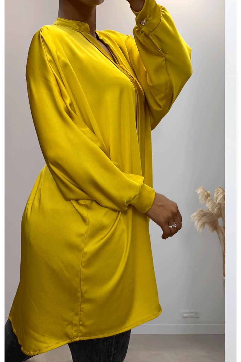 Robe tunique moutarde - 3