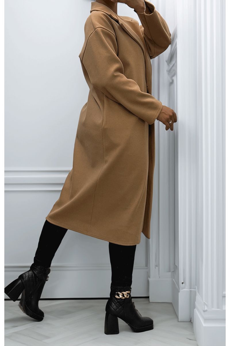 Flowing top trench coat