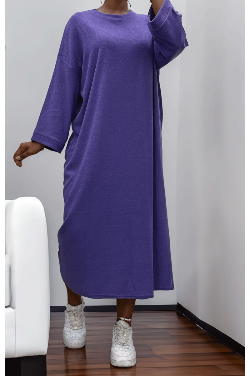 Robe simple lilas - 1