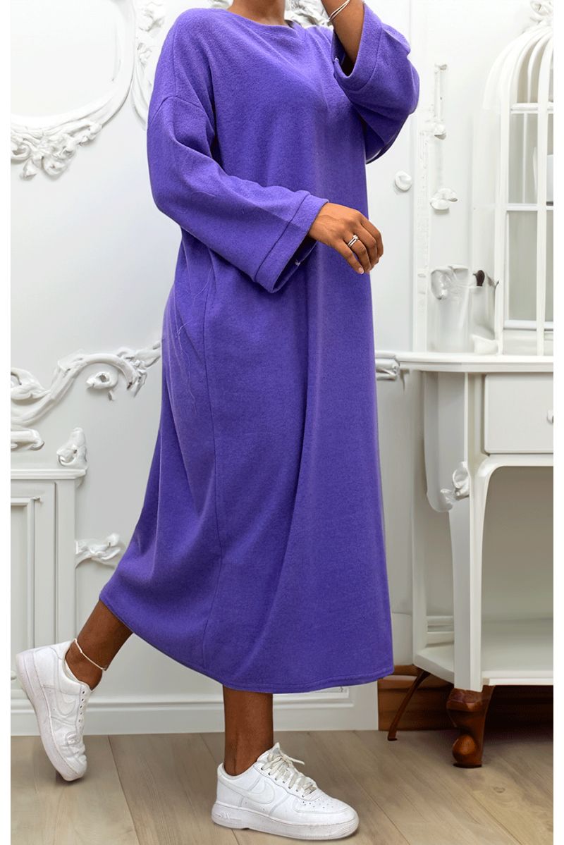 Robe simple lilas - 2