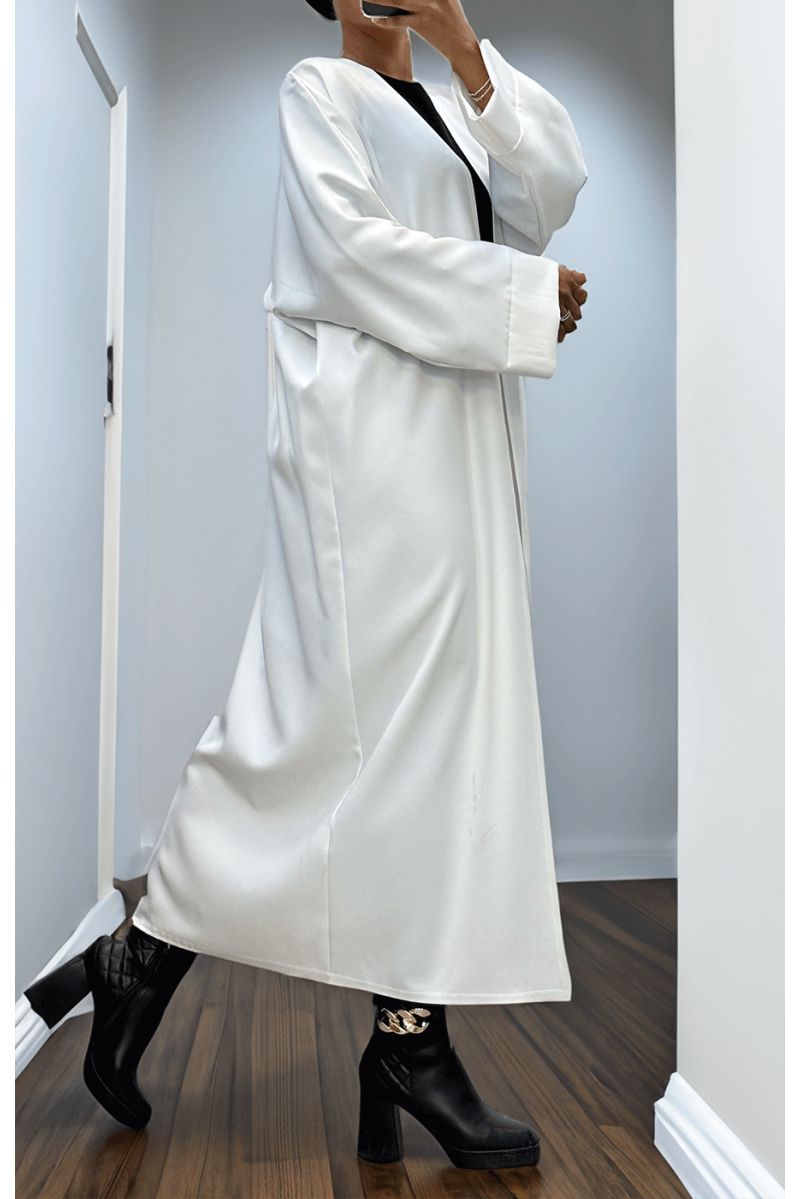 Long white vest with long sleeves - 2