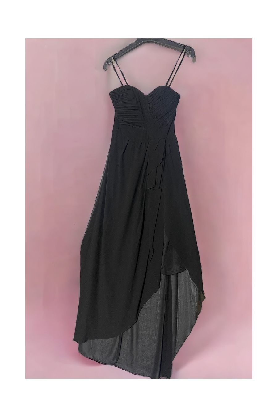 Black tunic dress with hood - 1