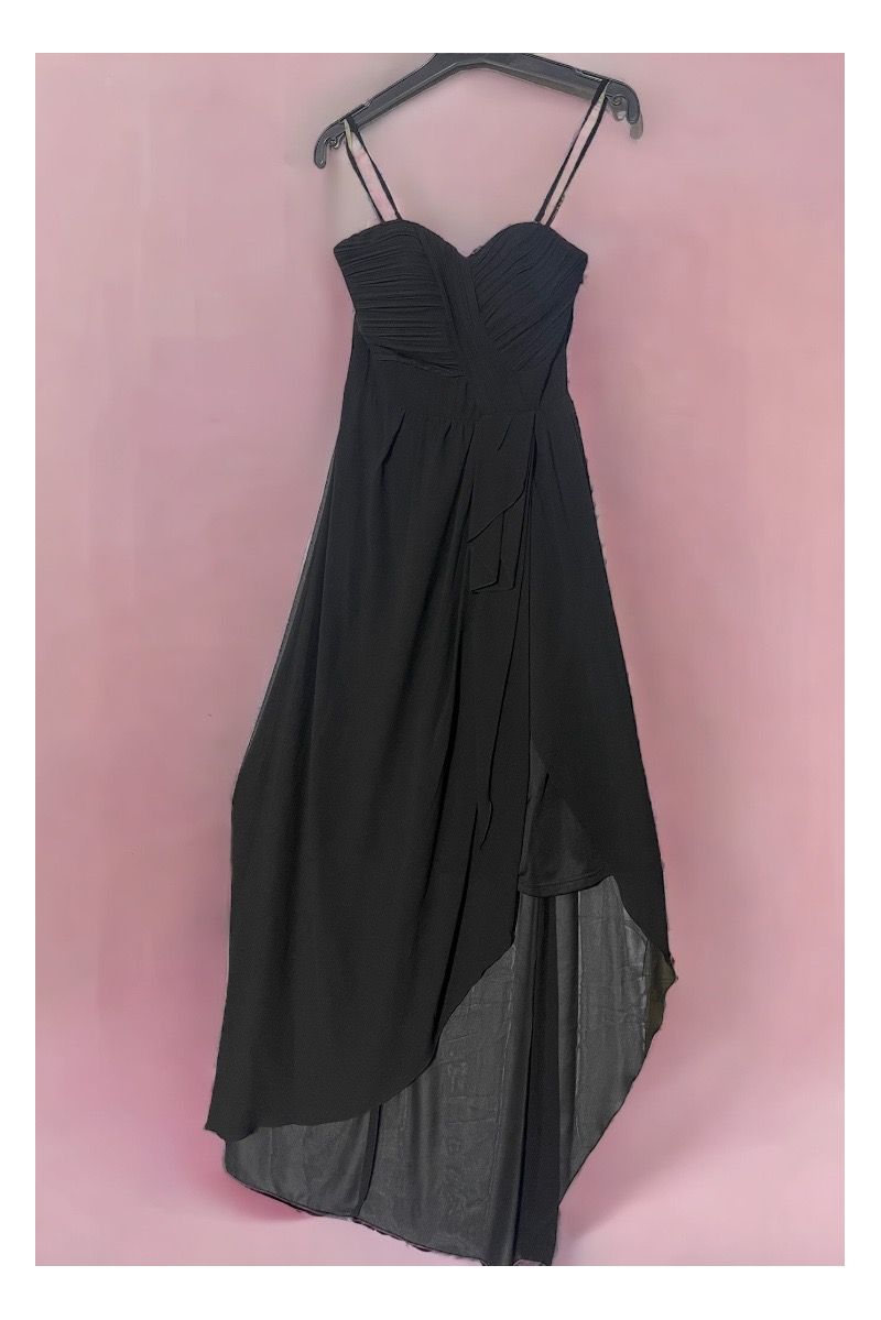 Black tunic dress with hood - 1