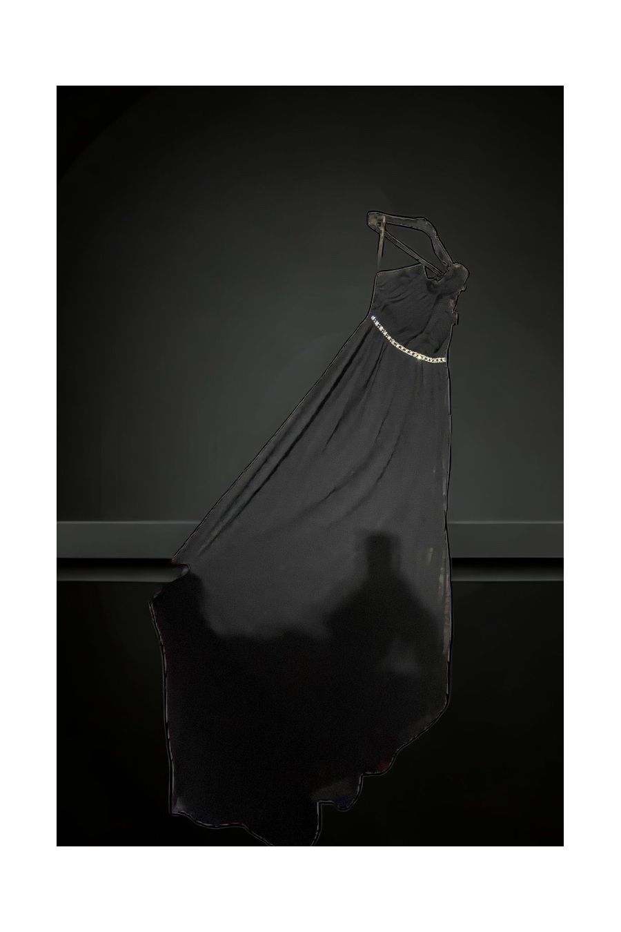 Black tunic dress with hood - 3