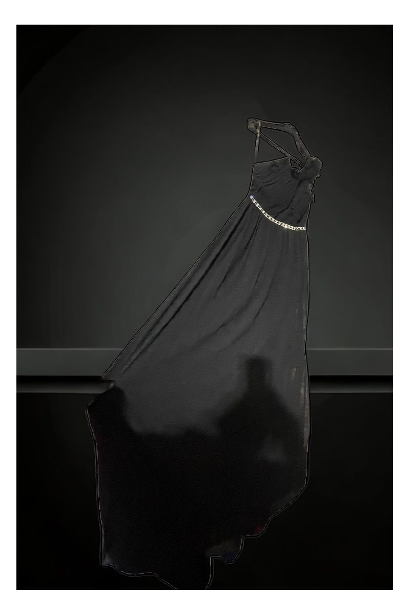 Black tunic dress with hood - 3