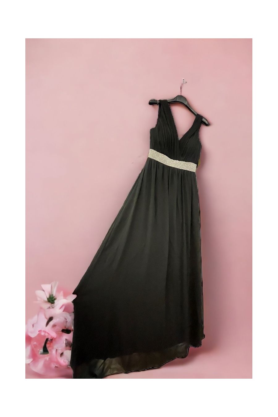 Black tunic dress with hood - 9