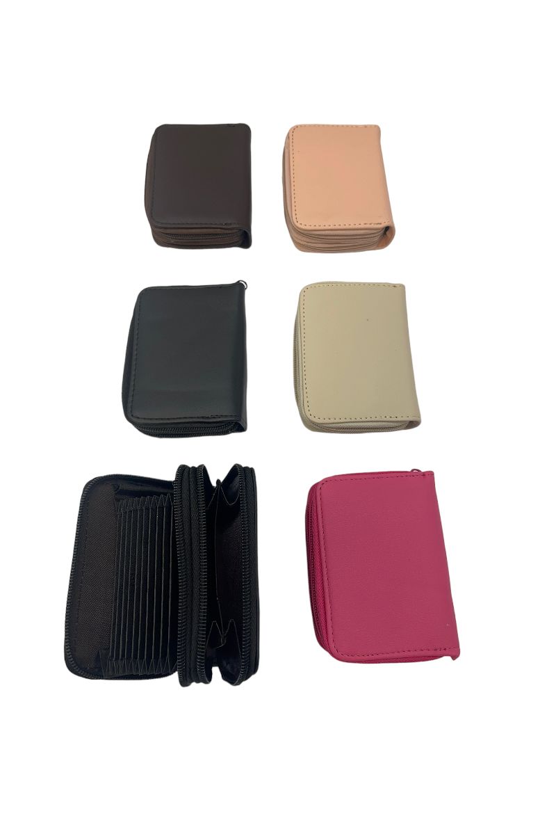 Lot de 6 portefeuilles couleurs mélangé - 1