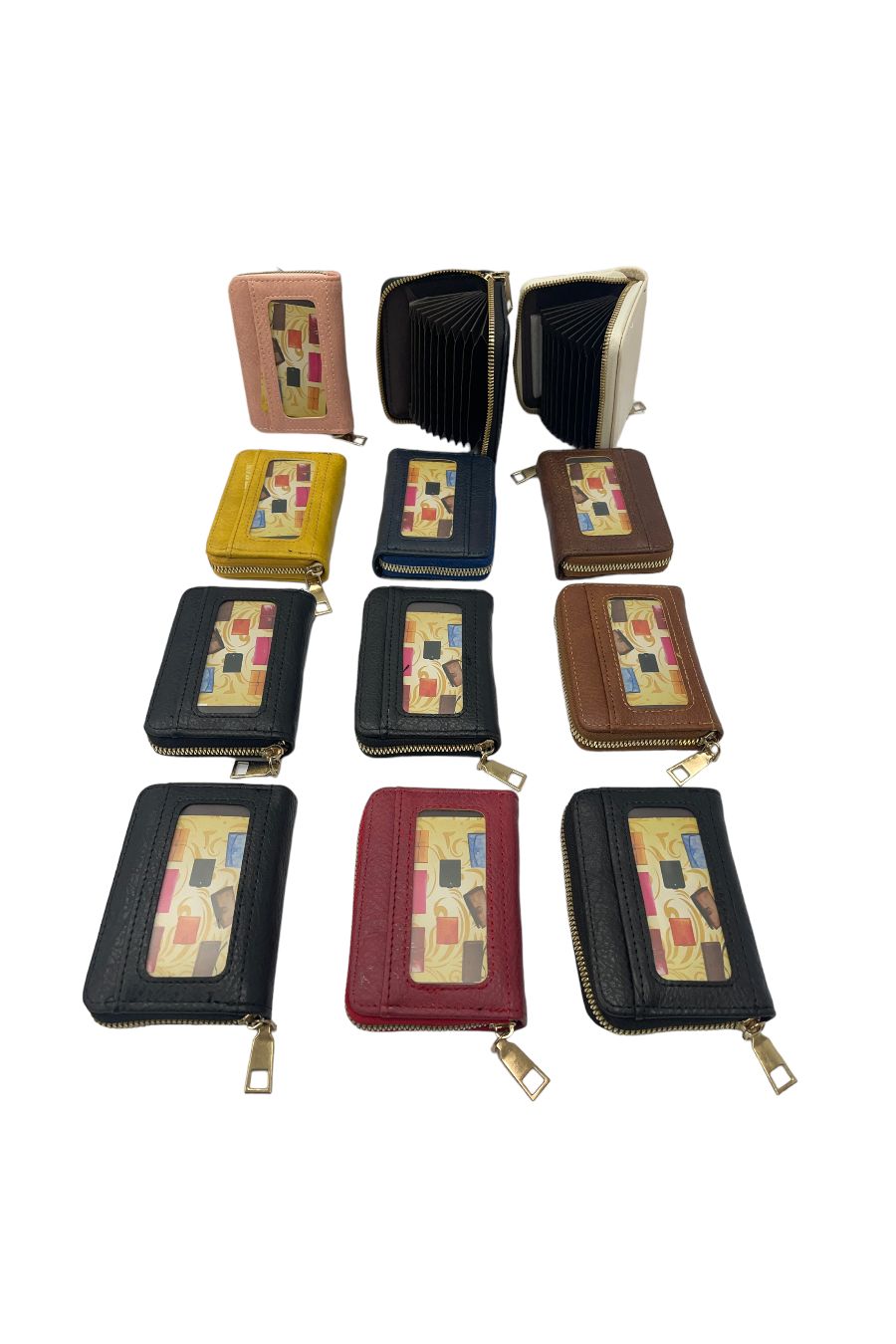 Lot de 12 portefeuilles porte-carte couleurs mélangé - 2