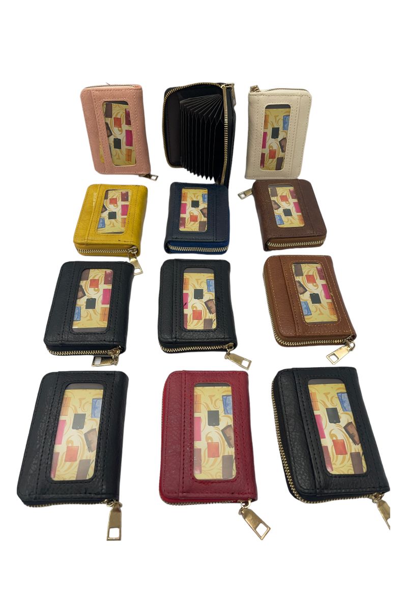 Lot de 12 portefeuilles porte-carte couleurs mélangé - 3