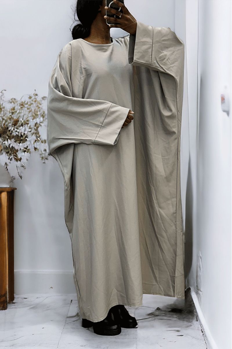 Gray abaya over size (36-52) kimono cut - 3