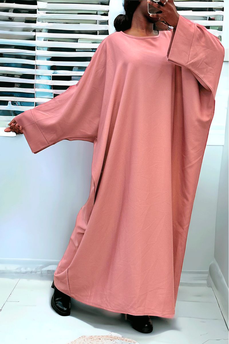 Pink abaya over size (36-52) kimono cut - 1
