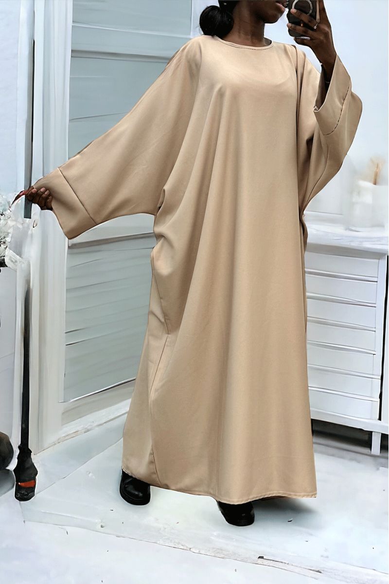 Beige abaya over size (36-52) kimono cut - 2