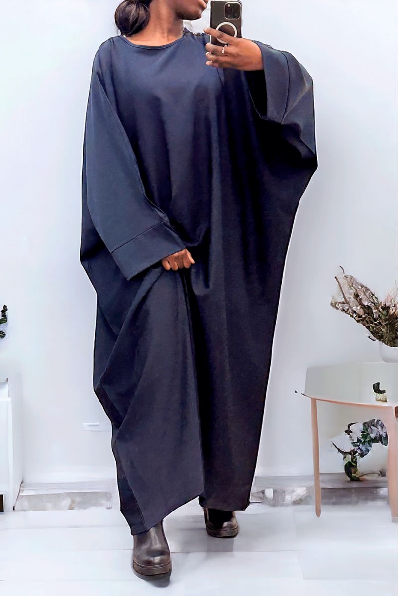 Marineblauwe abaya over maat (36-52) kimono-snit - 2