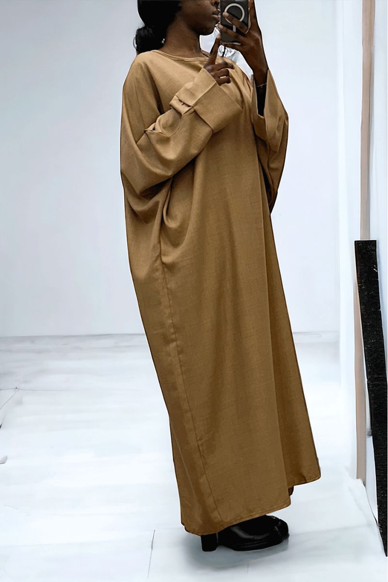 Zeer losse camel abaya (36-52) kimono snit - 1