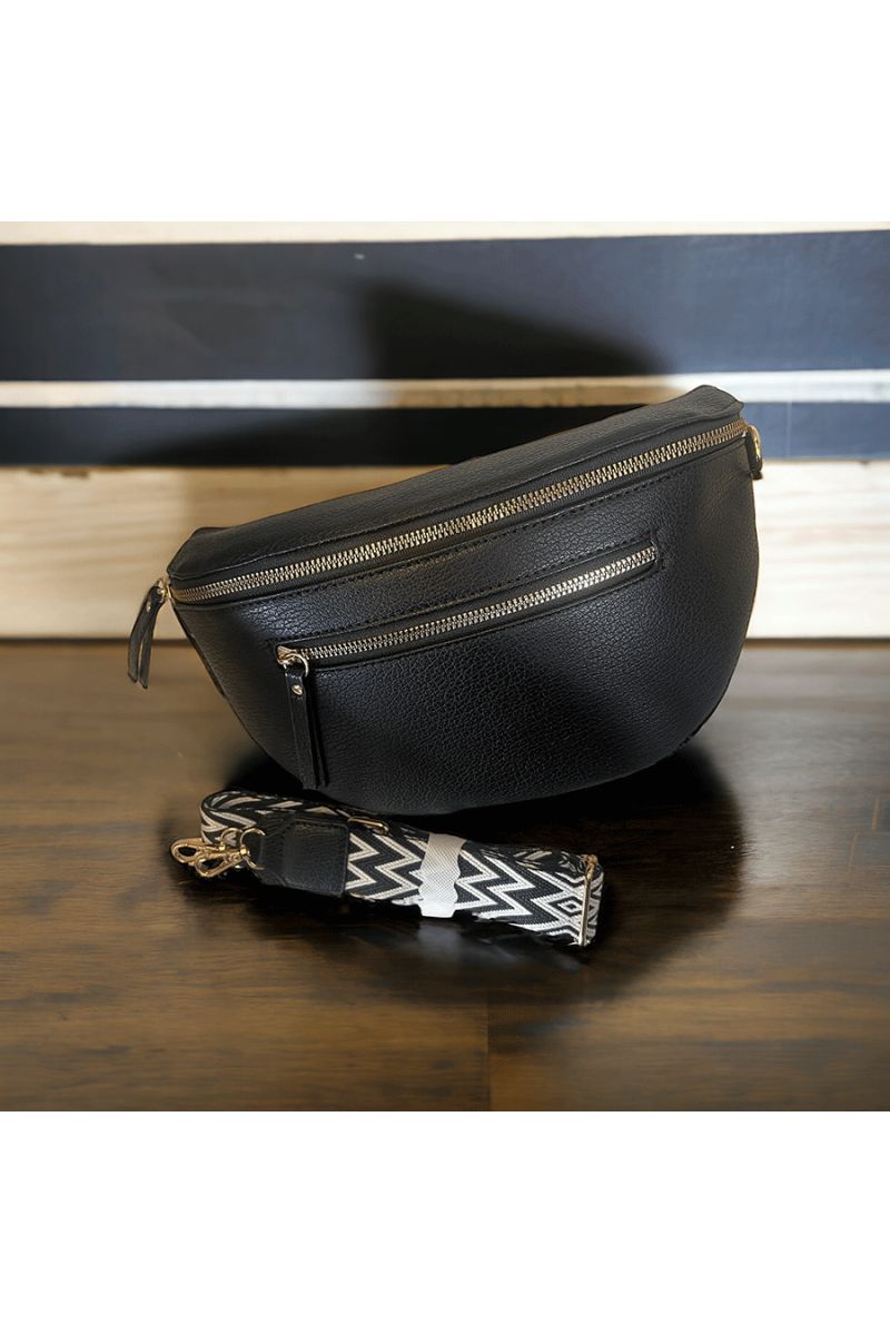 Inspirational navy belt bag - 1