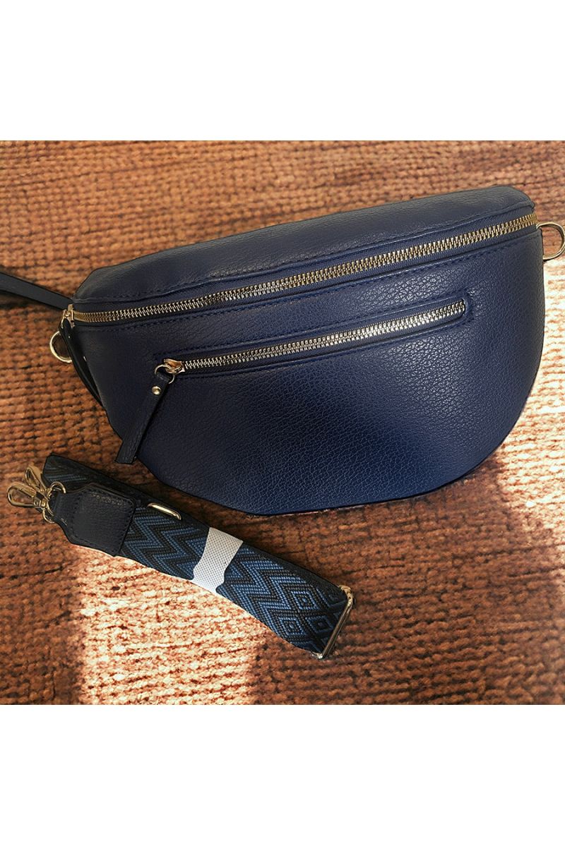 Inspirational navy belt bag - 1