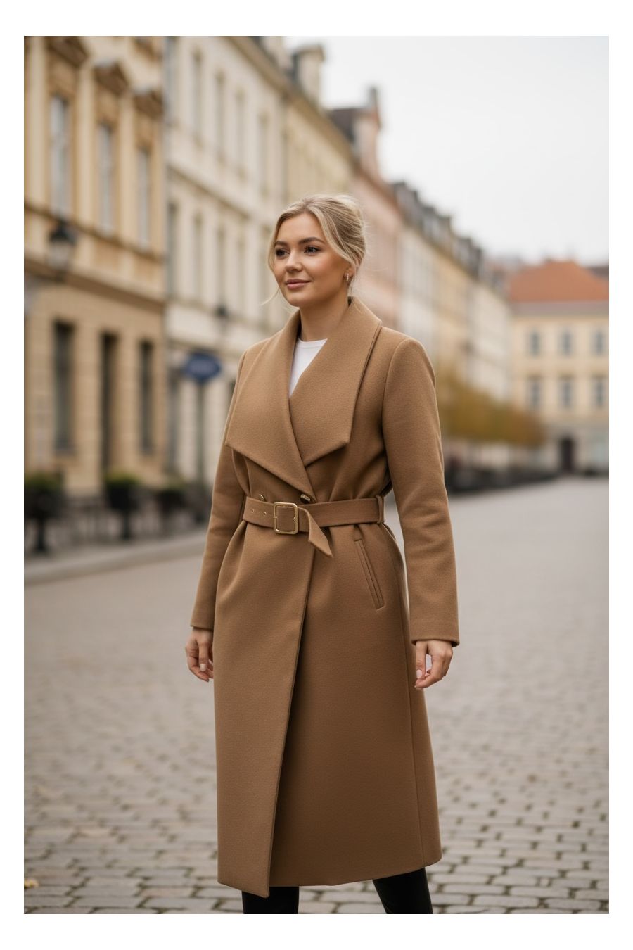 Trench-Coat Long Élégant Taupe - 1