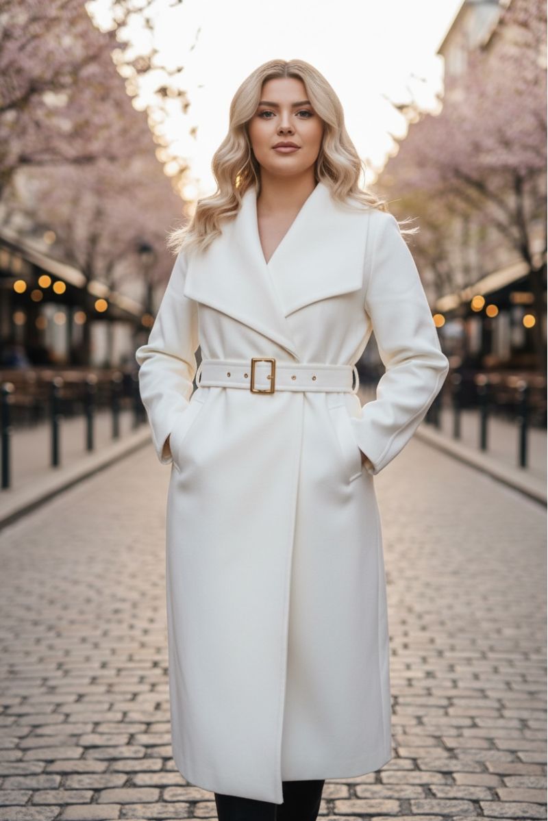 copy of  Trench-Coat Long Élégant Rouge - 1