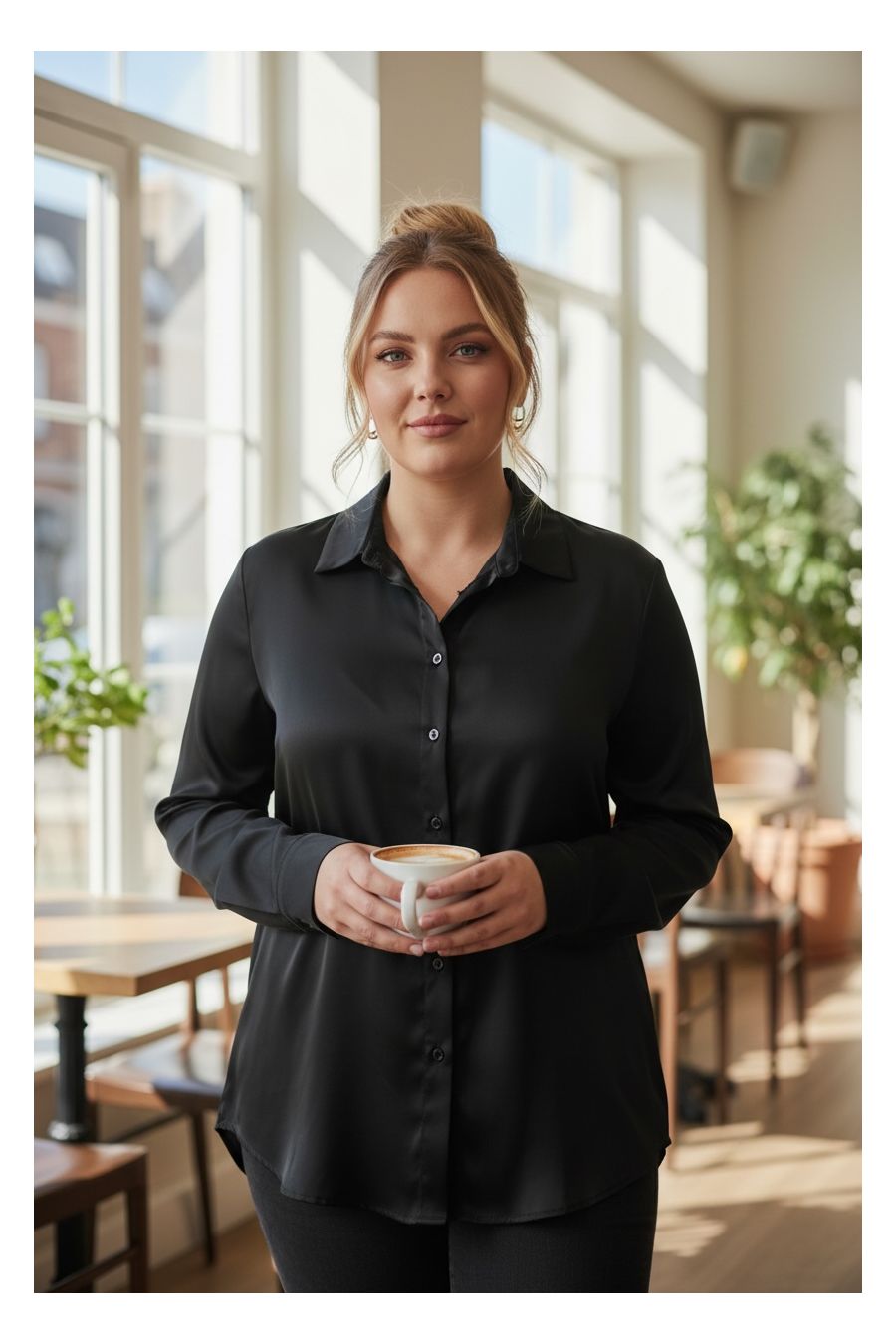 copy ofChemise Fluide Satinée – Élégance & Confort