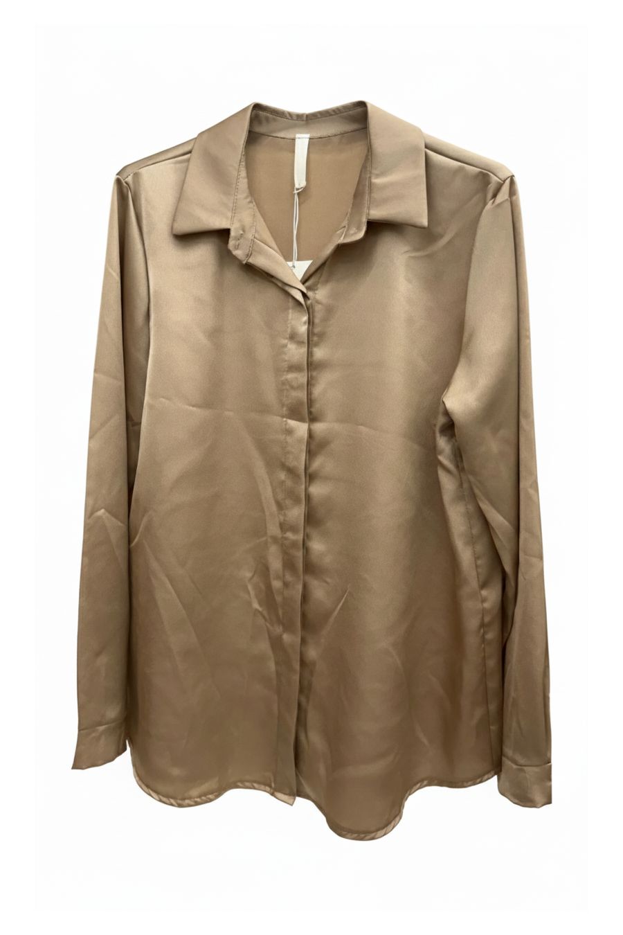 Chemise Fluide Satinée beige – Élégance & Confort - 2