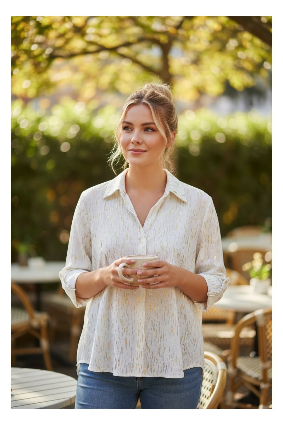 Chemise Fluide Blanc Pur – L’Essentiel Chic - 1