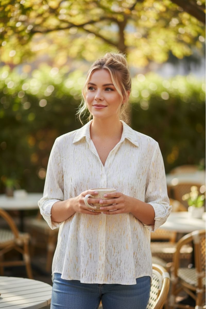 Chemise Fluide Blanc Pur – L’Essentiel Chic - 1