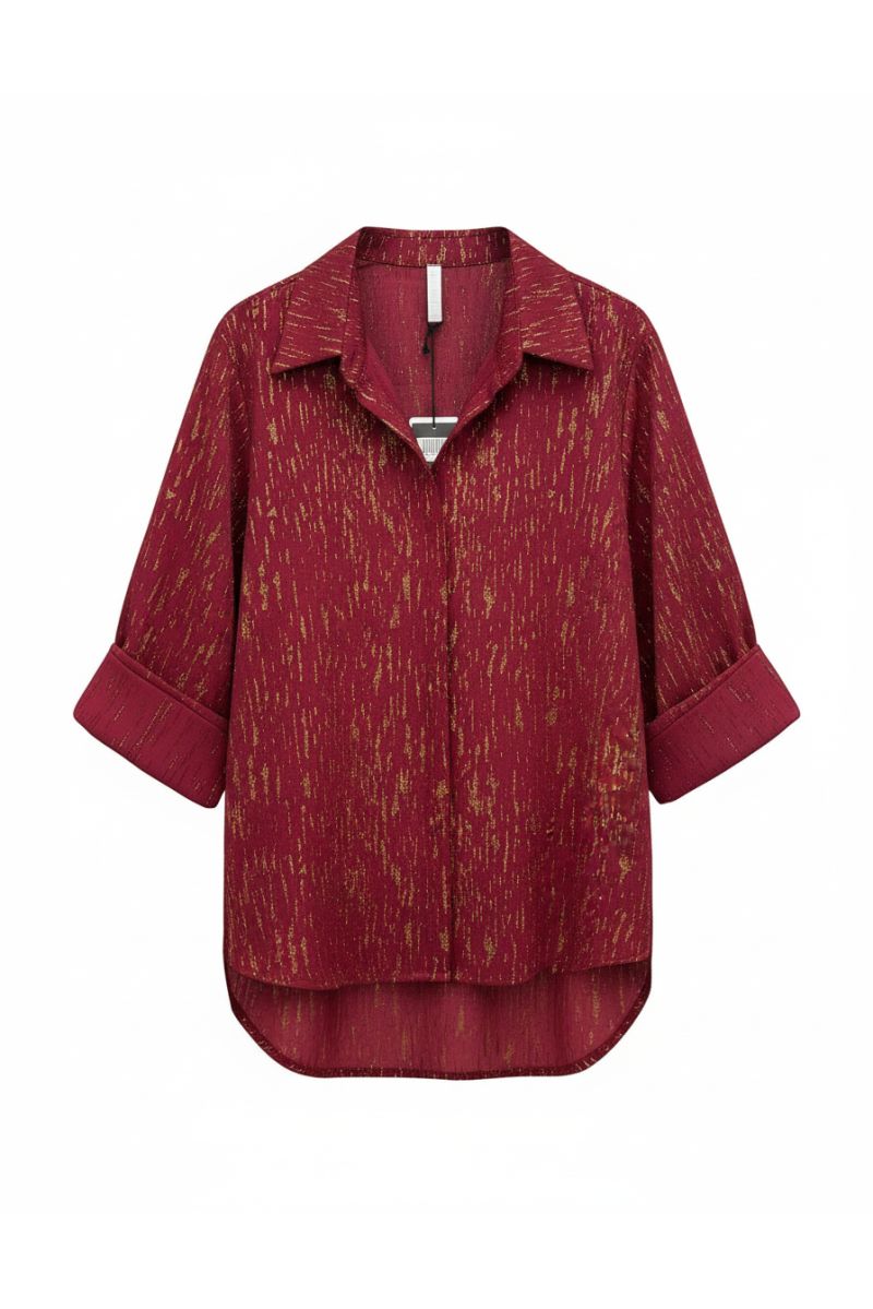 Chemise Fluide Rouge Passion – L'Éclat Absolu - 3