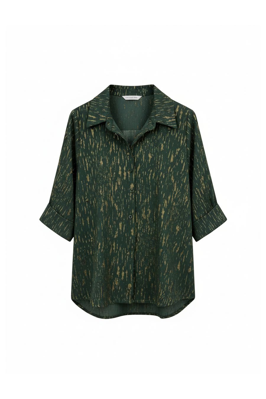 Chemise Fluide Vert Émeraude – L'Éclat Mystérieux - 2