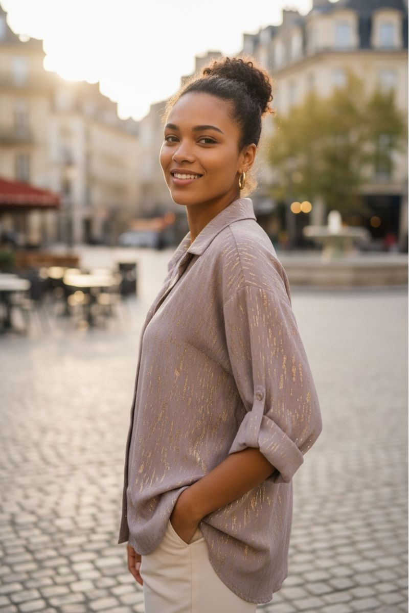 copy of  copy of  copy of  copy of  Chemise Fluide Satinée – Élégance & Confort - 1