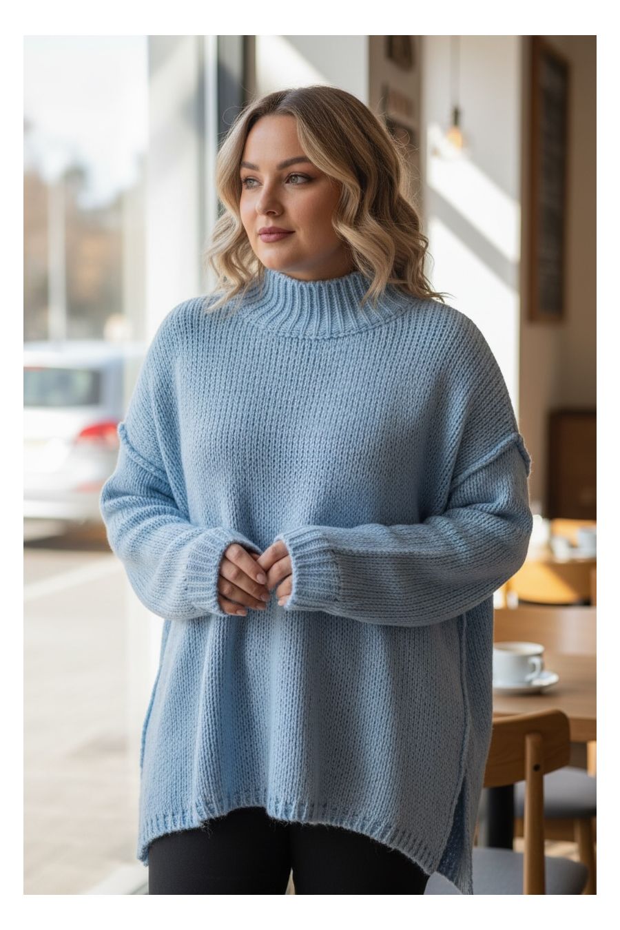 copy of  copy of  copy of  Black knit tunic with accessories - 1