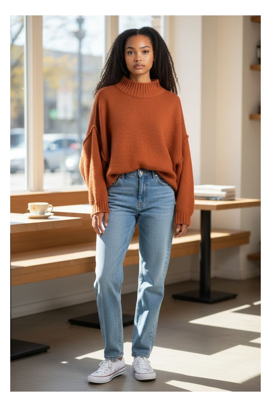 copy of  copy of  copy of  copy of  copy of  Black knit tunic with accessories - 1