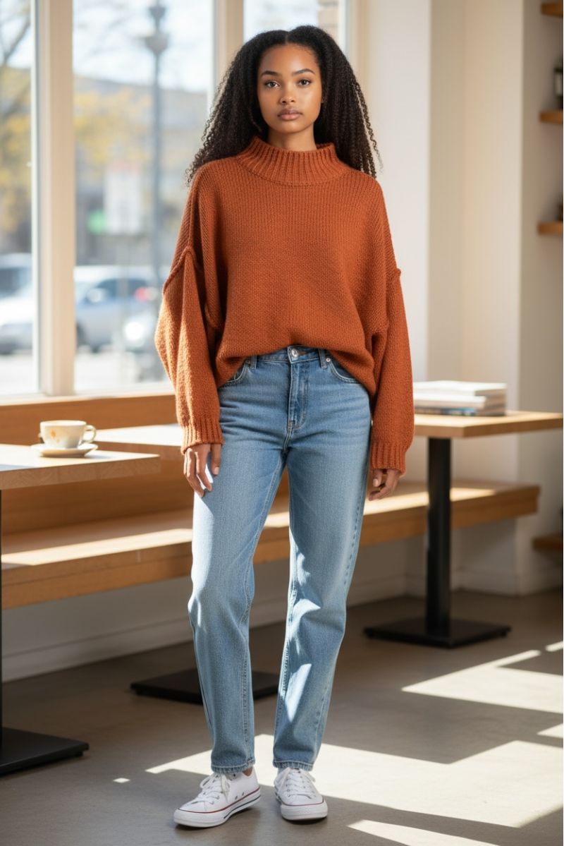 copy of  copy of  copy of  copy of  copy of  Zwarte gebreide tuniek met accessoires - 1