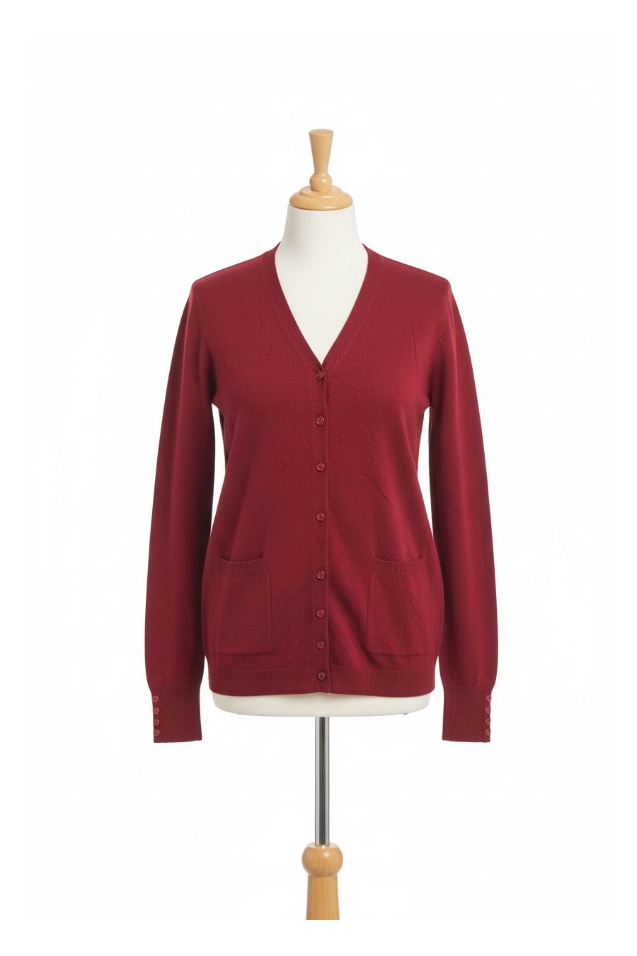 copy of  copy of  copy of  Long burgundy cardigan with long sleeves - 2