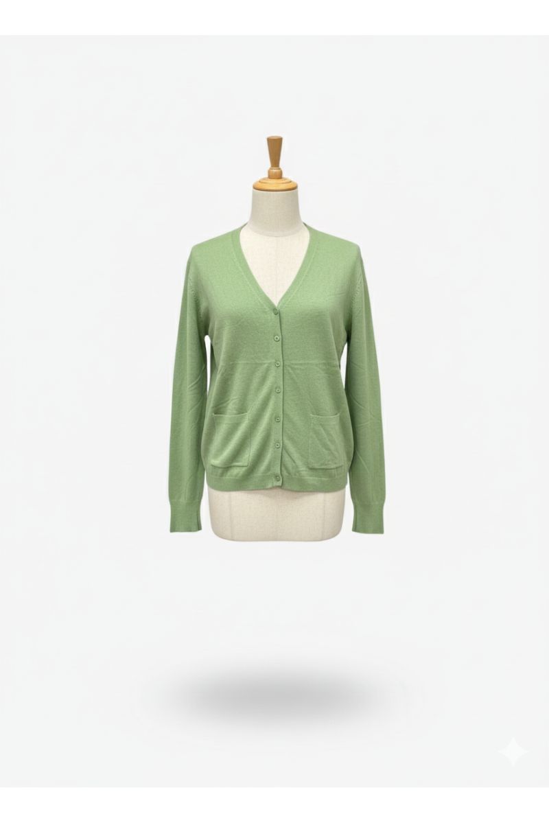 copy of  copy of  Long burgundy cardigan with long sleeves - 2