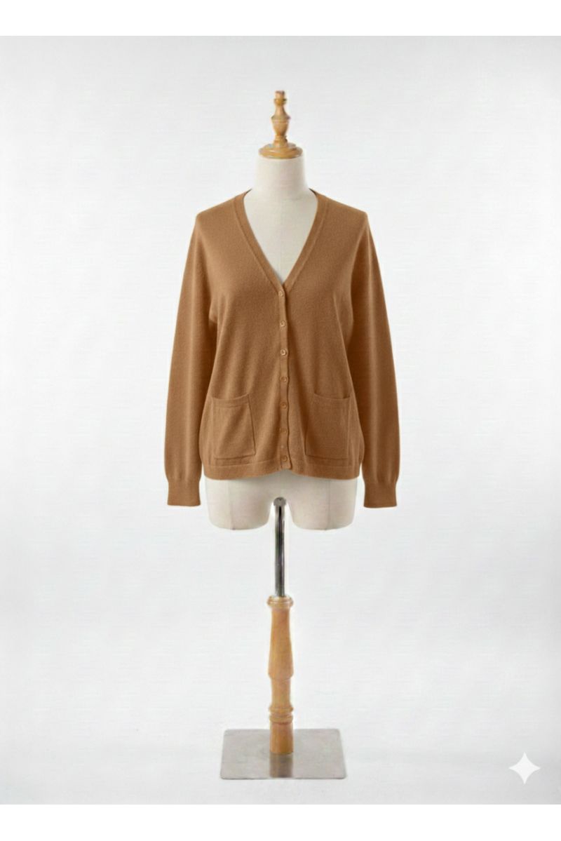 copy of  copy of  copy of  Long burgundy cardigan with long sleeves - 3