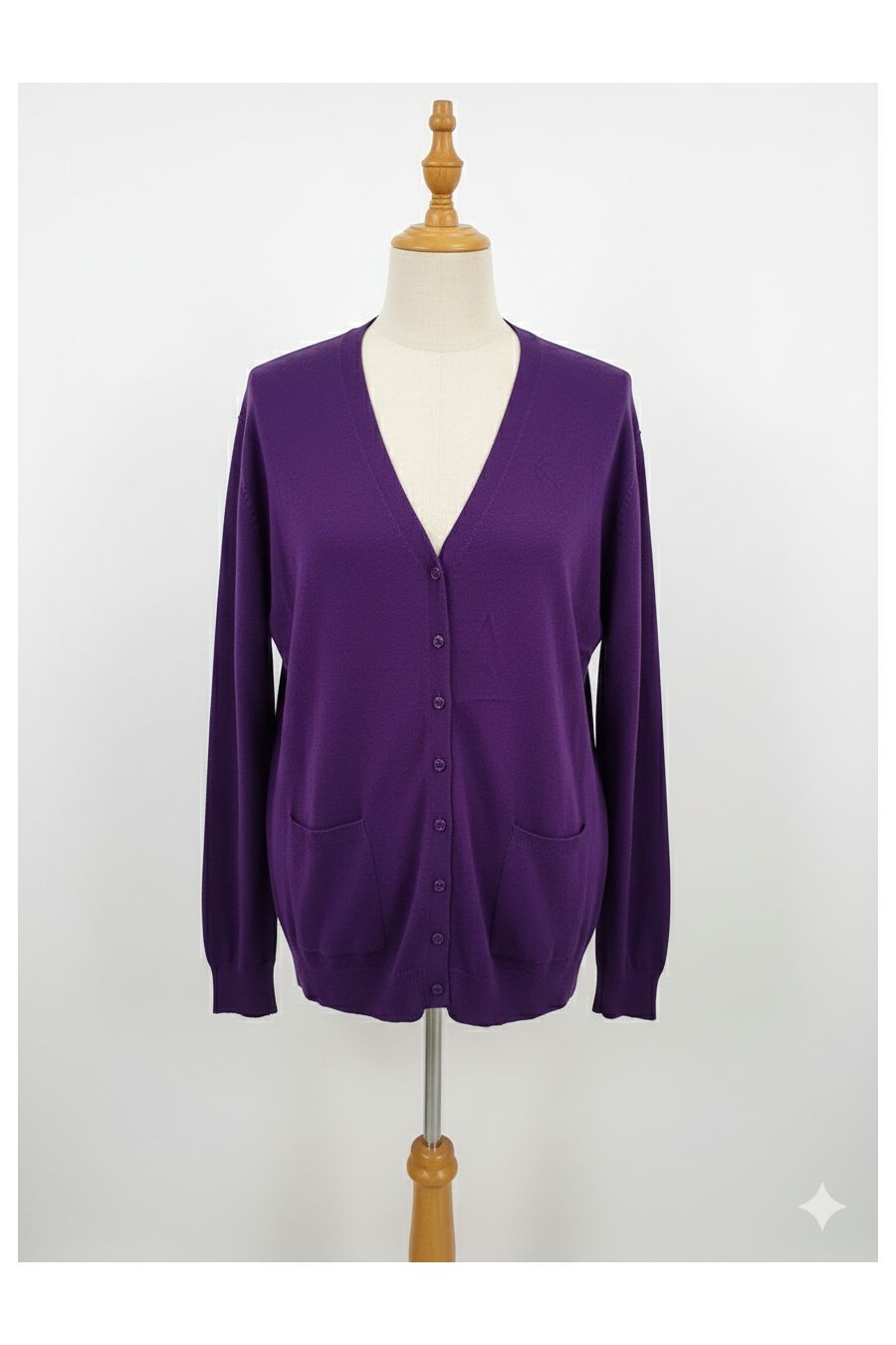 copy of  copy of  copy of  Long burgundy cardigan with long sleeves - 2