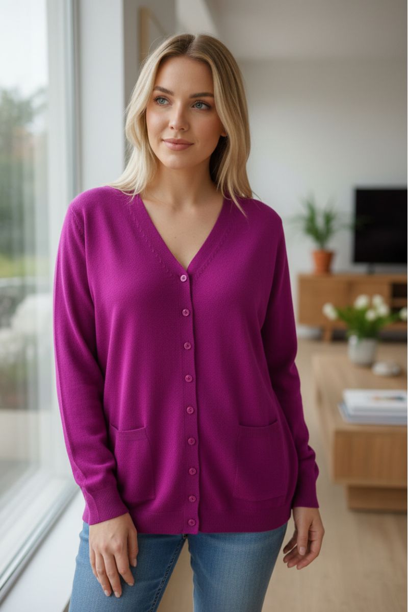 copy of  copy of  copy of  copy of  Lang bordeaux vest met lange mouwen - 1