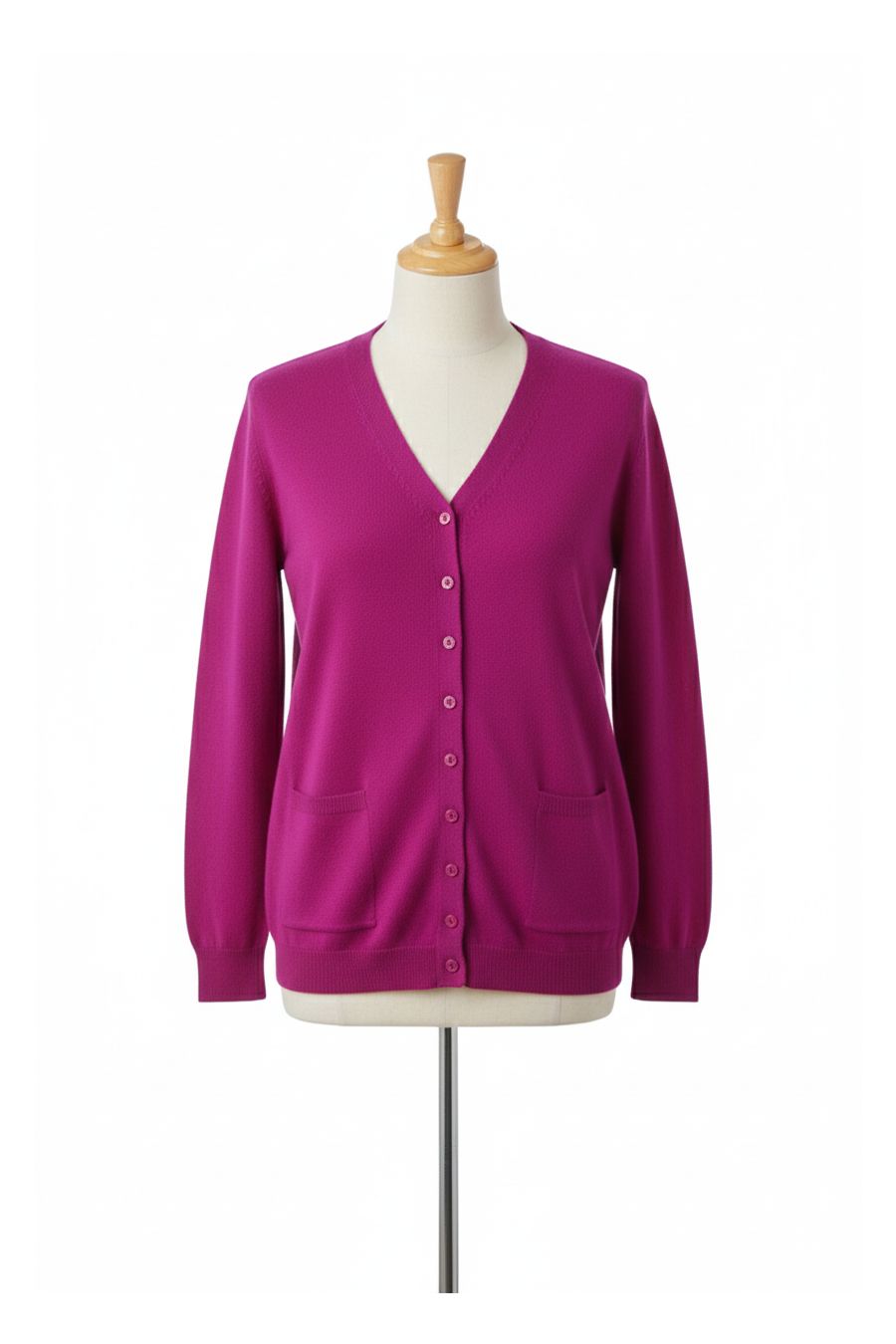 copy of  copy of  copy of  copy of  Long burgundy cardigan with long sleeves - 3