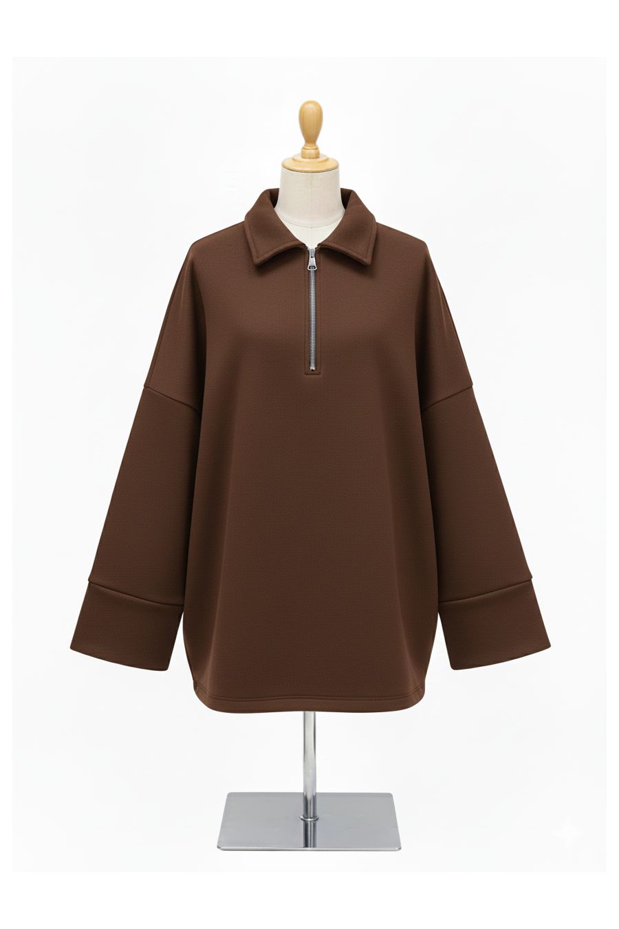 copy ofcopy ofSweat Oversize à Col Zippé – Douceur & Style Italien